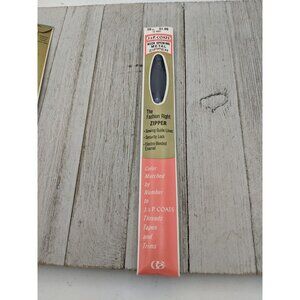 Vintage J&P Coats Neck Opening Metal Zipper 20" Navy Blue 13